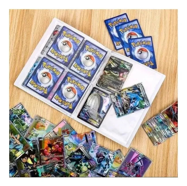 PACK ALBUM + 120 CARTAS POKEMON ORIGINALES SIN REPETIR + 2 EX GARANTIZADA.