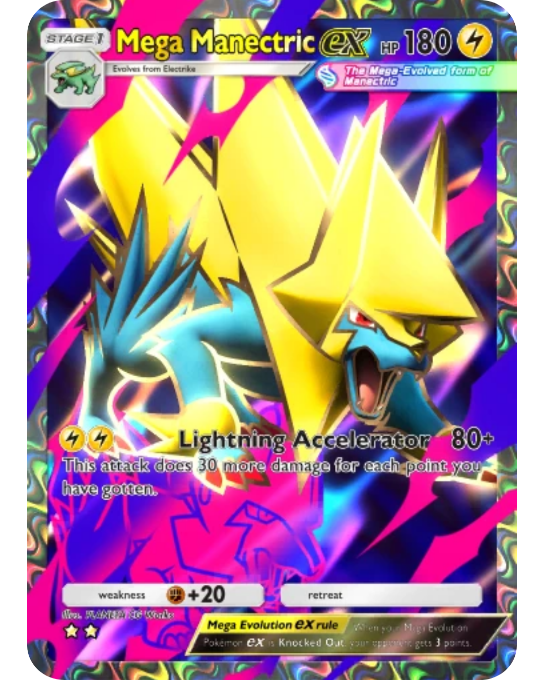 [ESP | ENG | 中文] ⭐️⭐️ 2 Star - Mega Manectric ex | Pokémon TCG Pocket Trading.