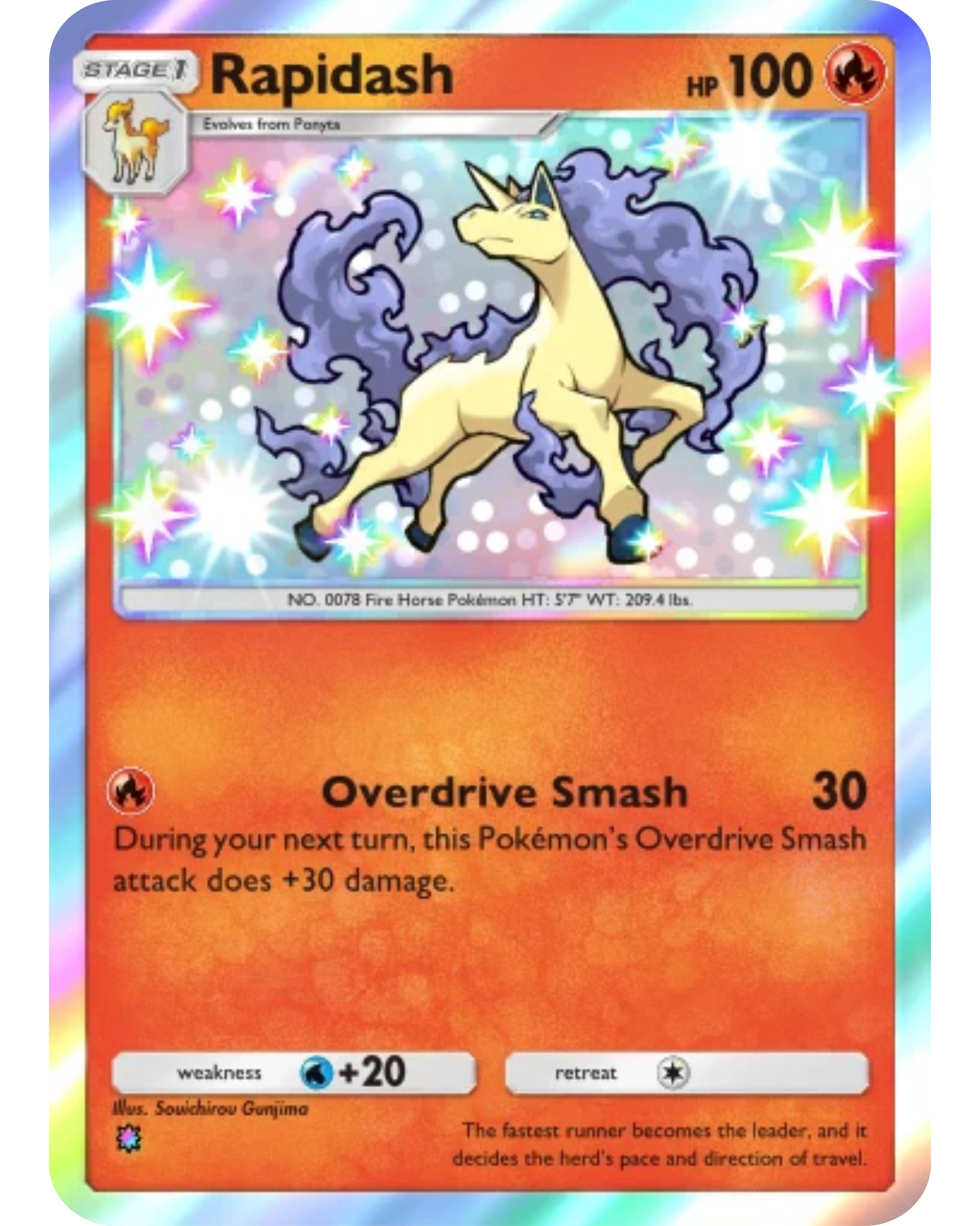 [ESP | ENG | 中文] ⭐️ 1 Star Shiny - Rapidash Pokémon TCG Pocket Trading.