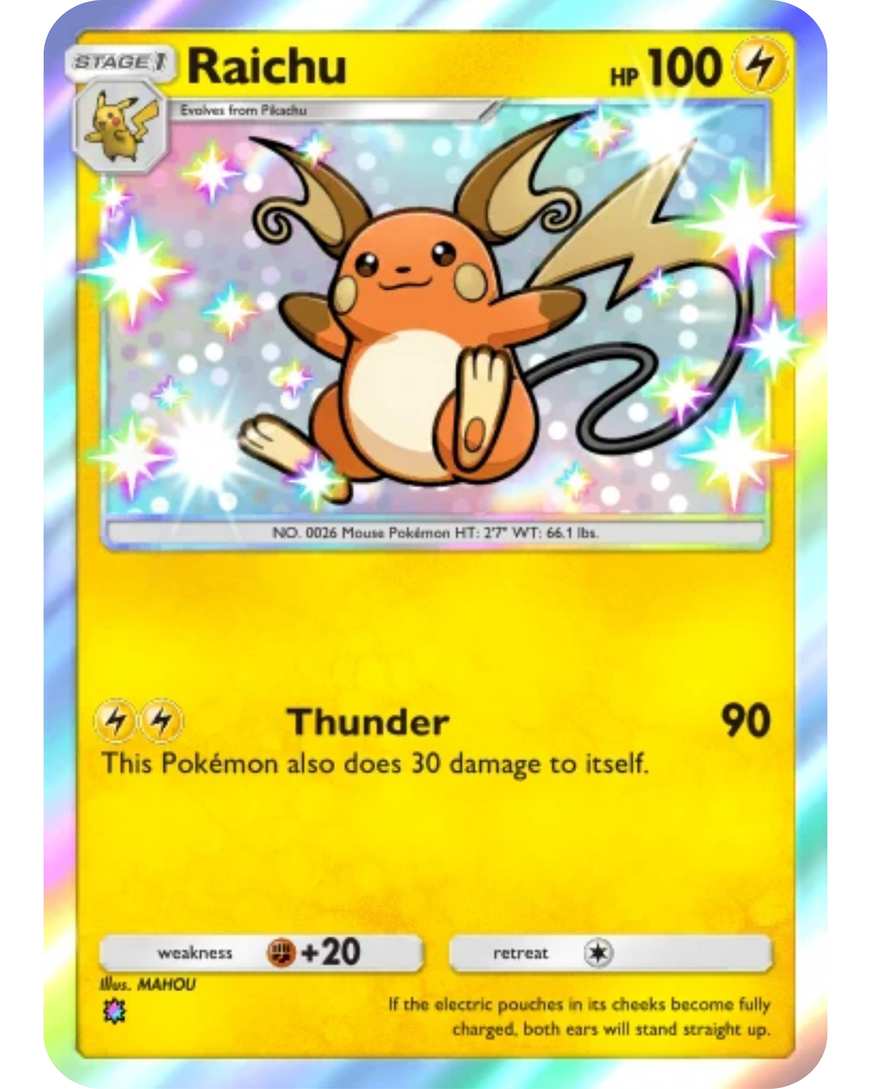 [ESP | ENG | 中文] ⭐️ 1 Star Shiny - Raichu Pokémon TCG Pocket Trading.