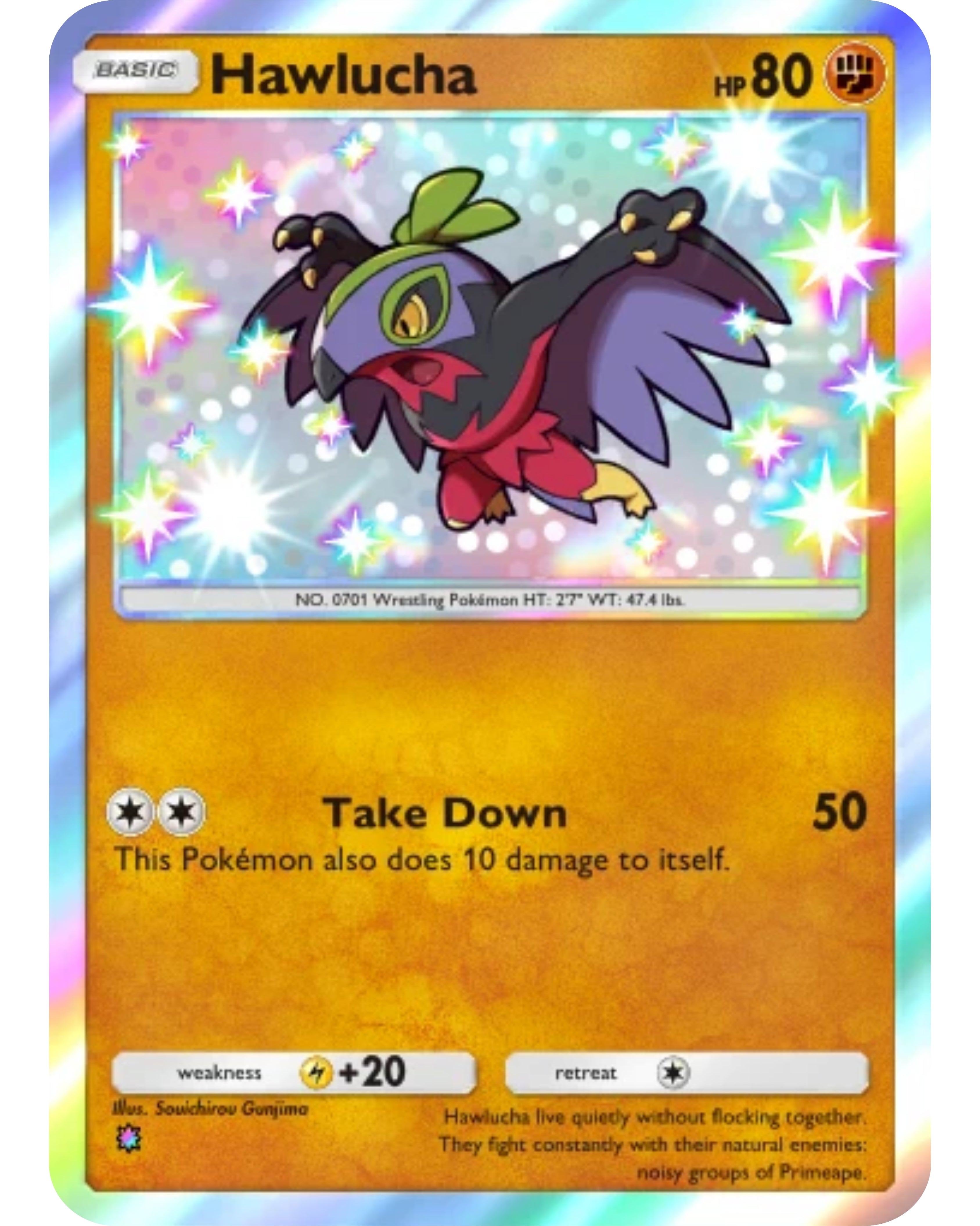 [ESP | ENG | 中文] ⭐️ 1 Star Shiny - Hawlucha Pokémon TCG Pocket Trading.