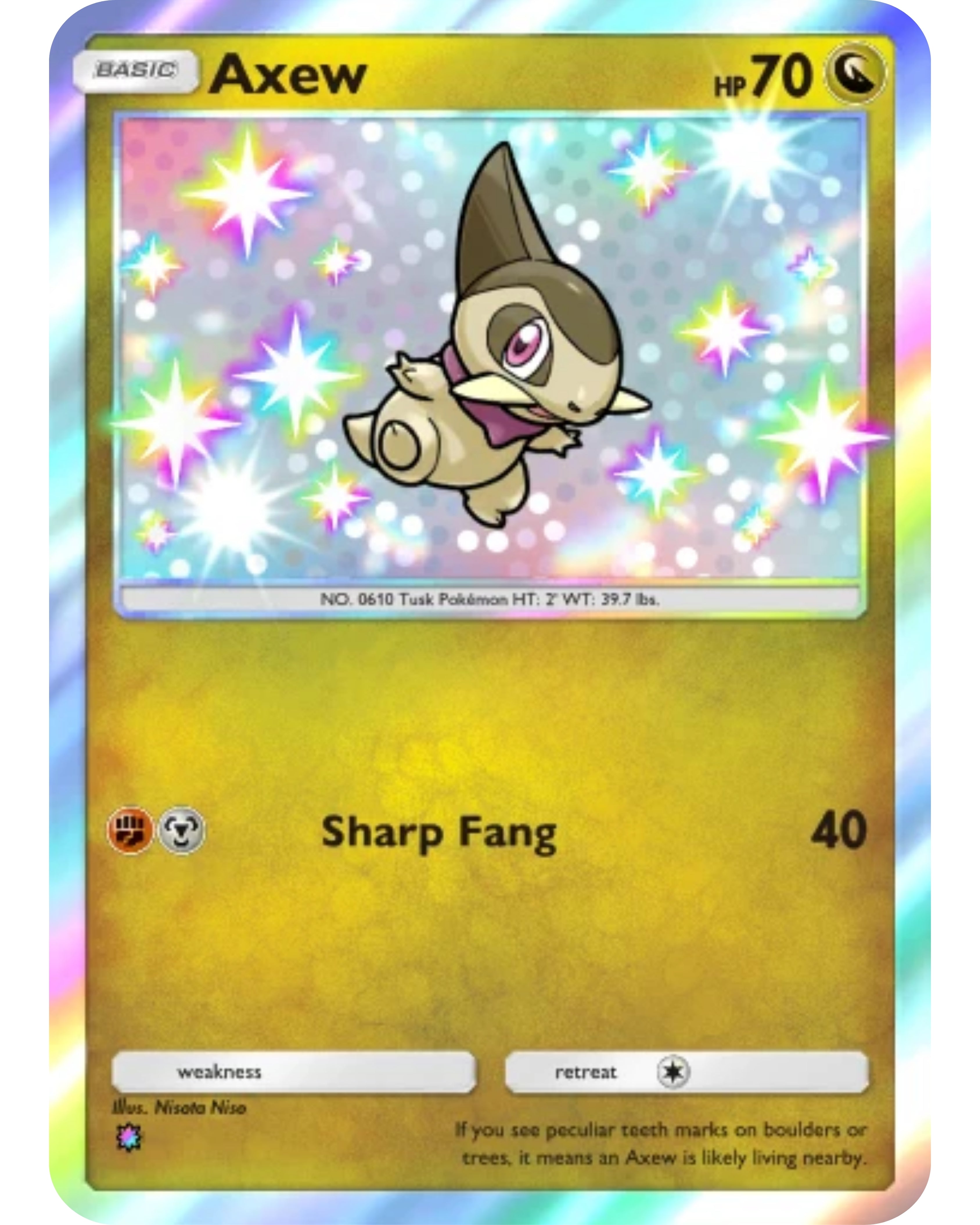 [ESP | ENG | 中文] ⭐️ 1 Star Shiny - Axew Pokémon TCG Pocket Trading.