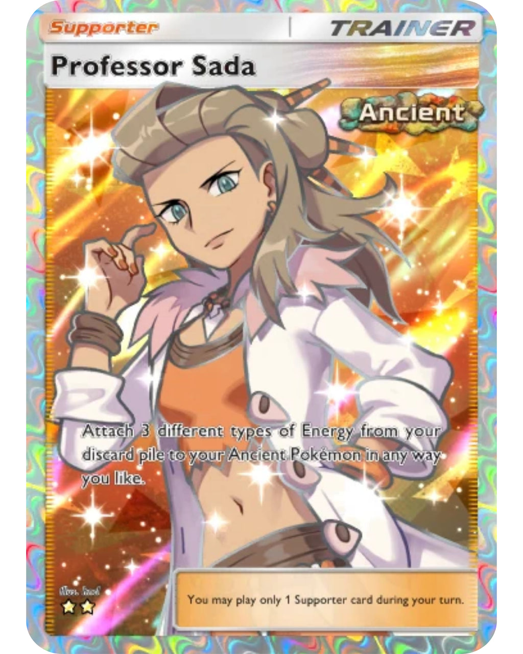 [ESP | ENG | 中文] ⭐️⭐️ Full Art 2-Star Professor Sada | Pokémon TCG Pocket Trading
