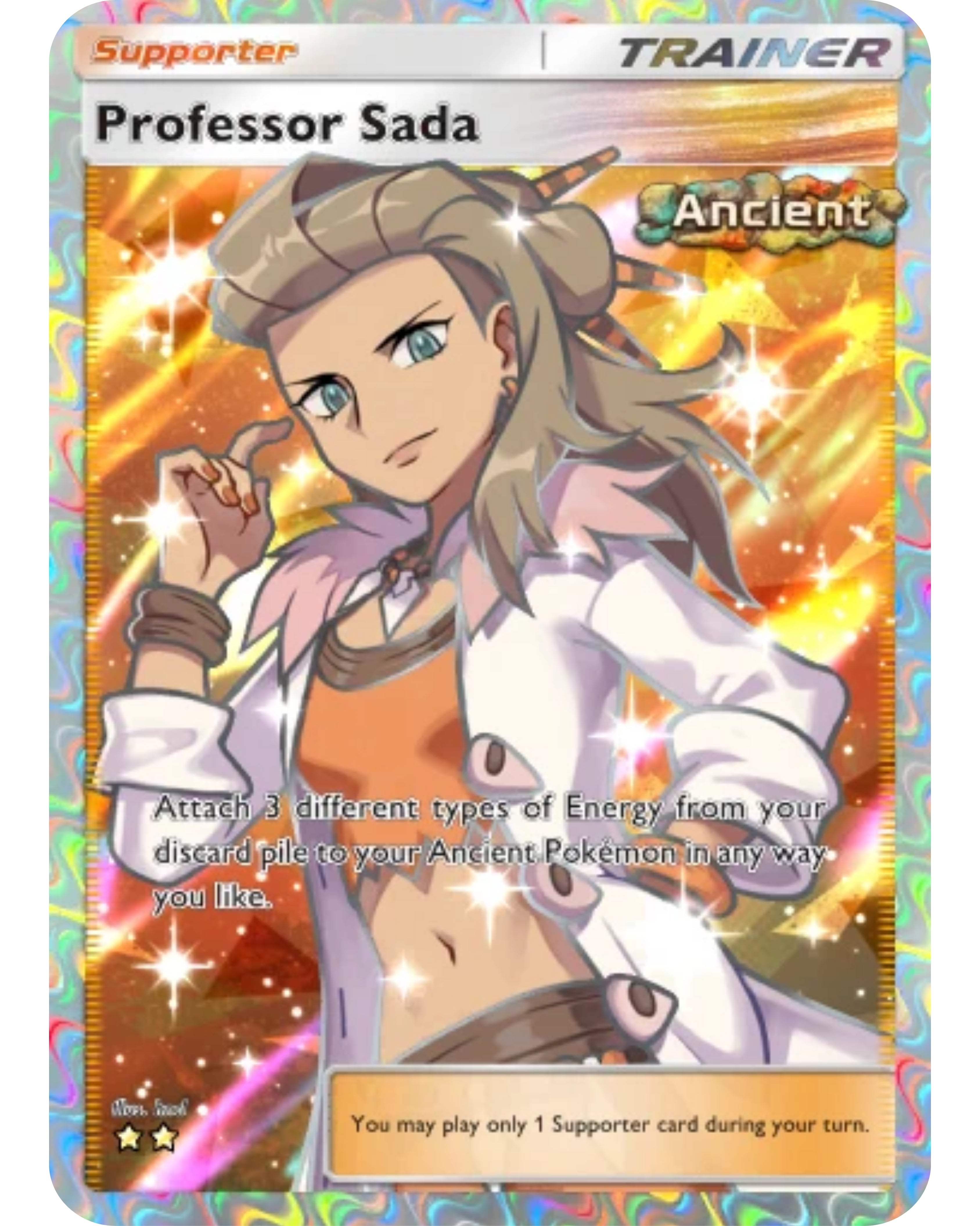 [ESP | ENG | 中文] ⭐️⭐️ Full Art 2-Star Professor Sada | Pokémon TCG Pocket Trading