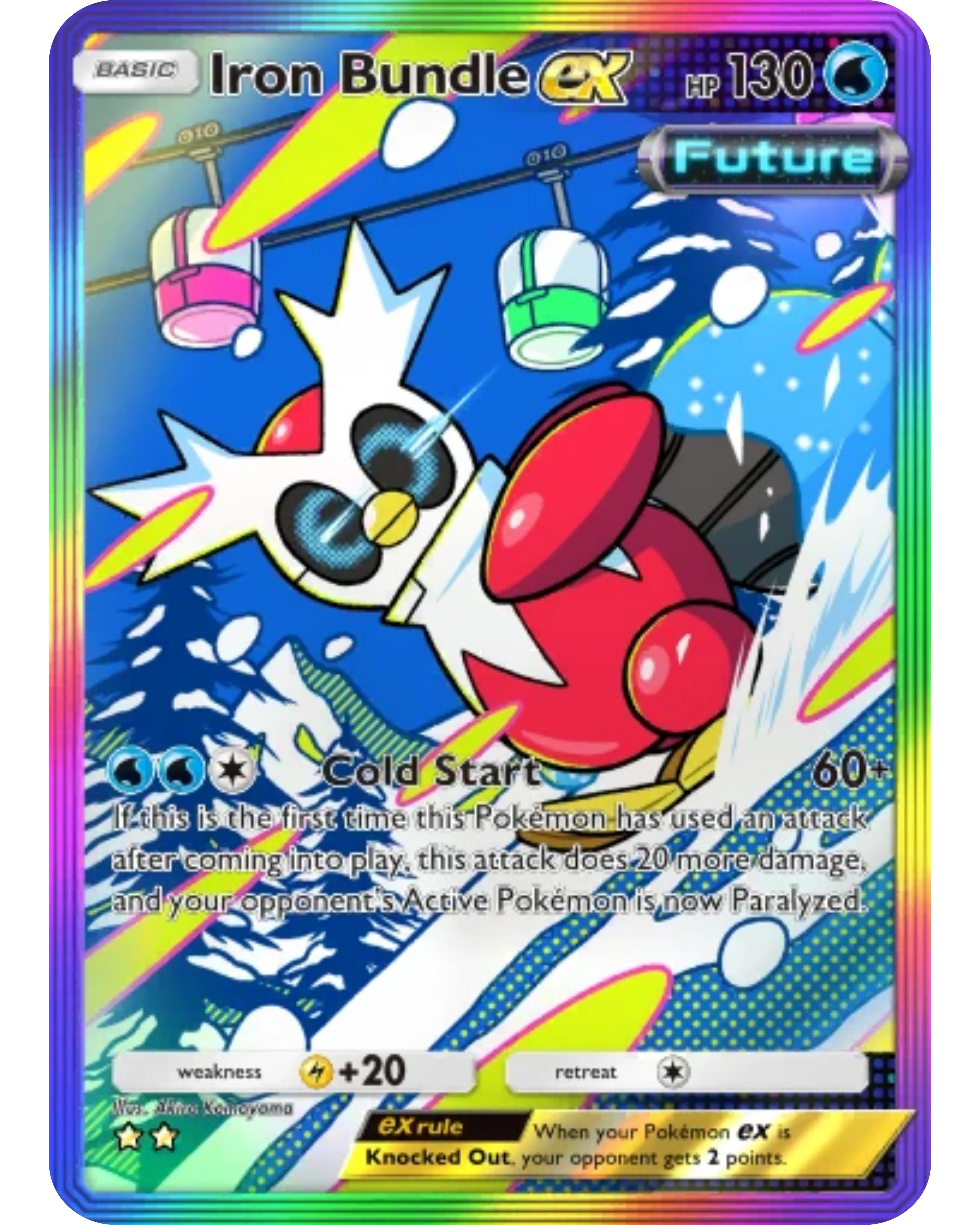 [ESP | ENG | 中文] ⭐️⭐️ Full Art 2-Star Iron Bundle Ex | Pokémon TCG Pocket Trading