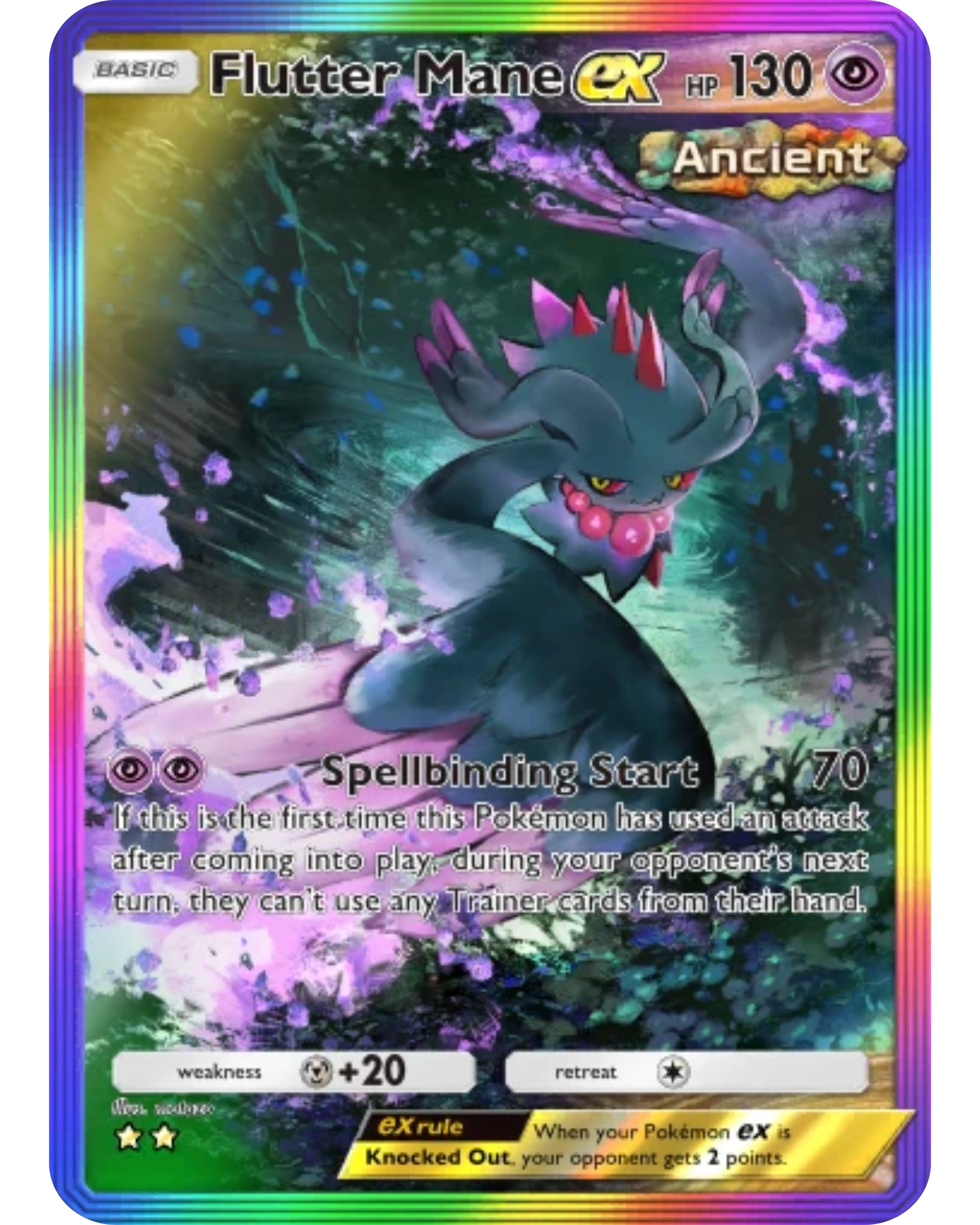 [ESP | ENG | 中文] ⭐️⭐️ Full Art 2-Star Flutter Mane Ex | Pokémon TCG Pocket Trading