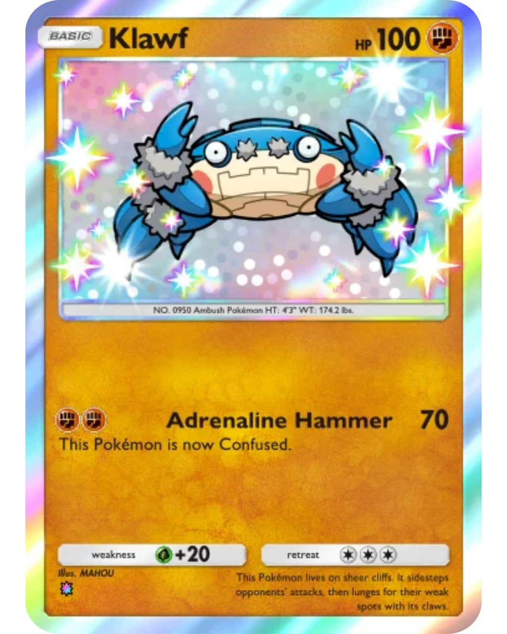 [ESP | ENG | 中文] ⭐️ 1 Star Shiny - Klawf | Pokémon TCG Pocket Trading.
