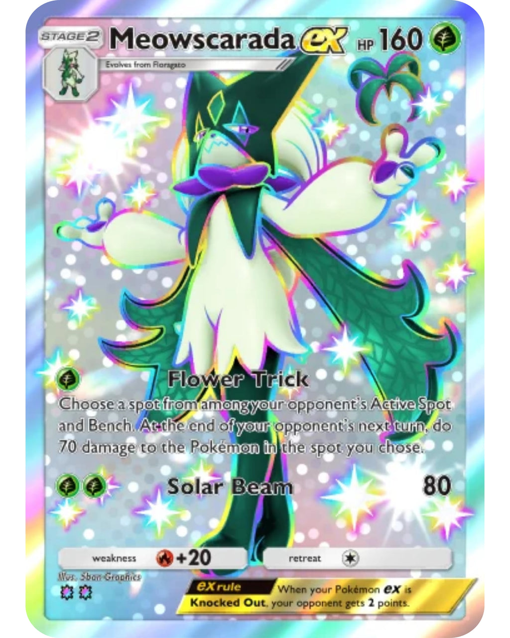 [ESP | ENG | 中文] ⭐️⭐️ 2 Star Shiny - Meowscarada ex | Pokémon TCG Pocket Trading.