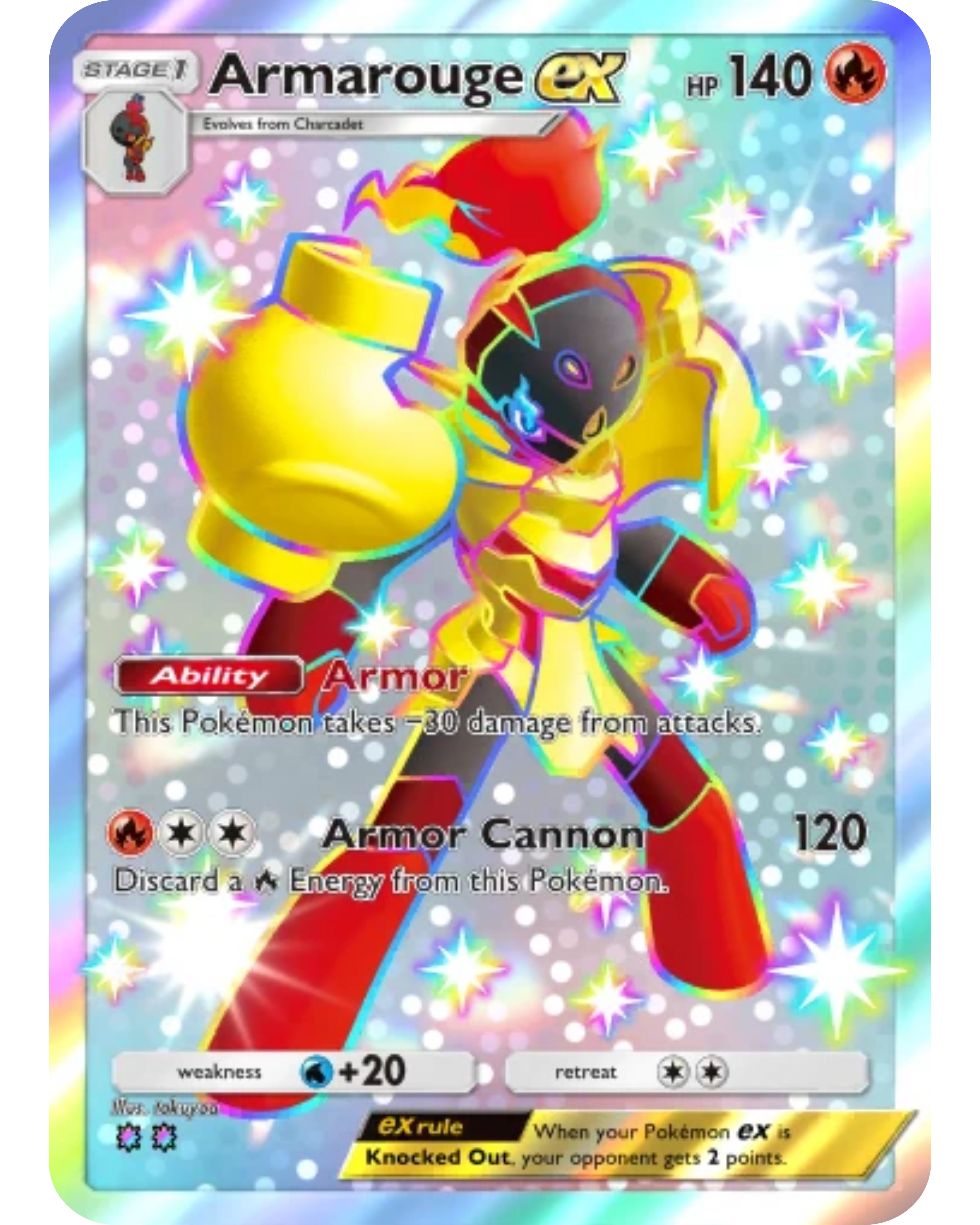 [ESP | ENG | 中文] ⭐️⭐️ 2 Star Shiny - Armarouge ex | Pokémon TCG Pocket Trading.