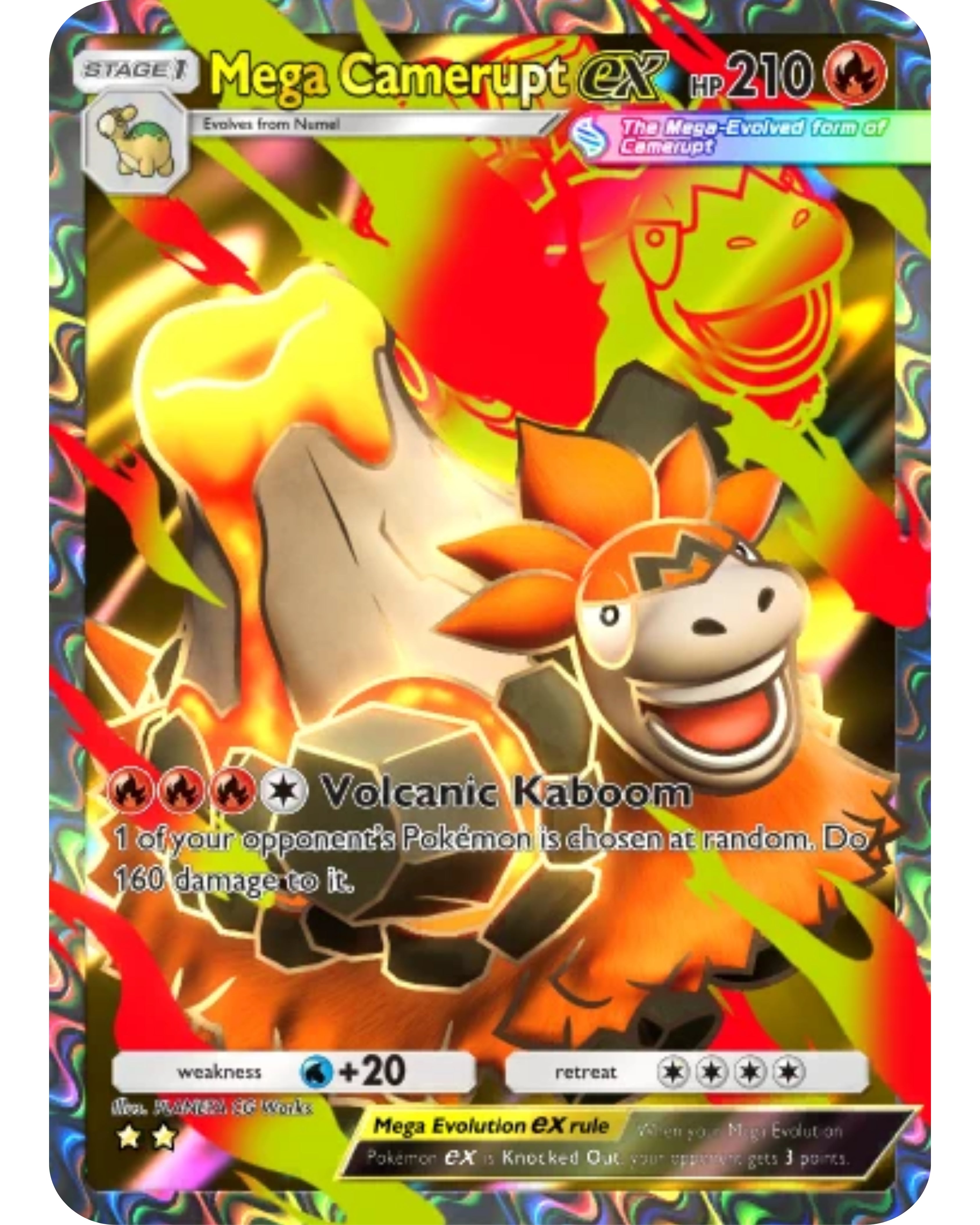 [ESP | ENG | 中文] ⭐️⭐️ Full Art 2-Star Mega Camerupt Ex | Pokémon TCG Pocket Trading