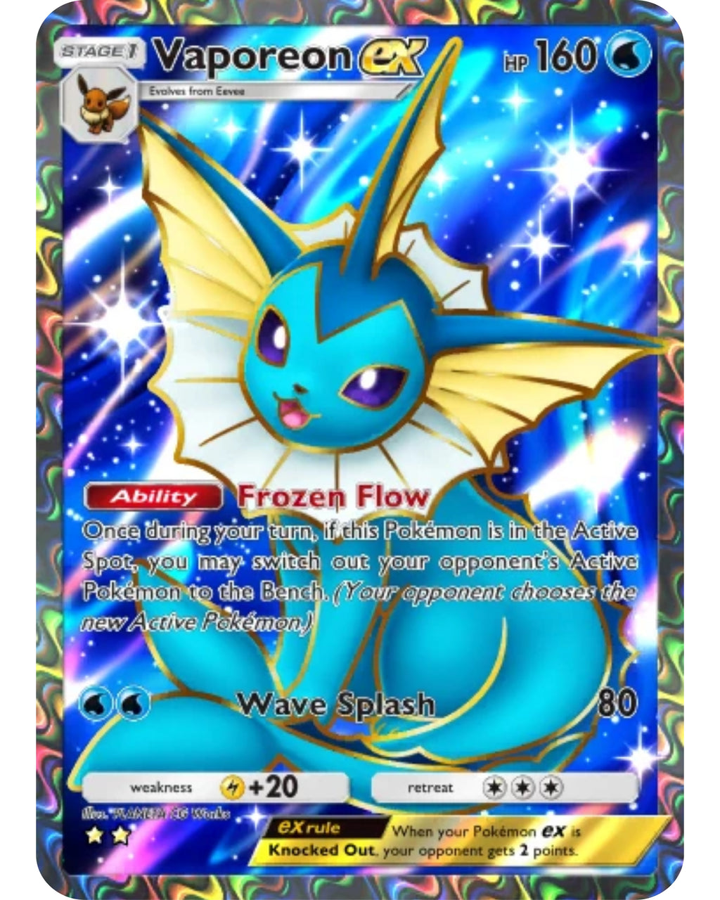 [ESP | ENG | 中文] ⭐️⭐️ Full Art 2-Star Vaporeon Ex | Pokémon TCG Pocket Trading