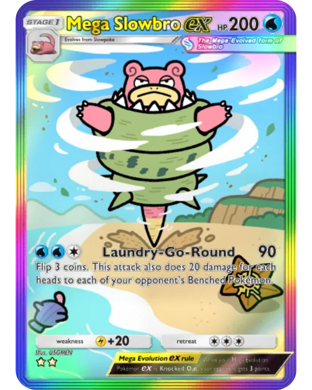 [ESP | ENG | 中文] ⭐️⭐️ 2 Star - Mega Slowbro ex | Pokémon TCG Pocket Trading.