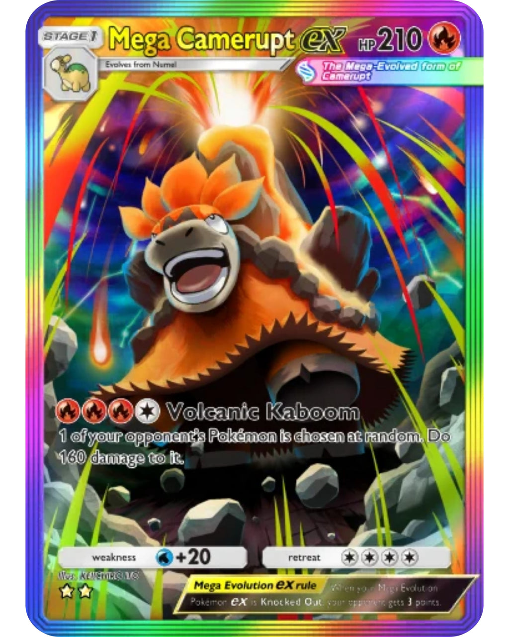 [ESP | ENG | 中文] ⭐️⭐️ Full Art 2-Mega Camerupt Ex | Pokémon TCG Pocket Trading