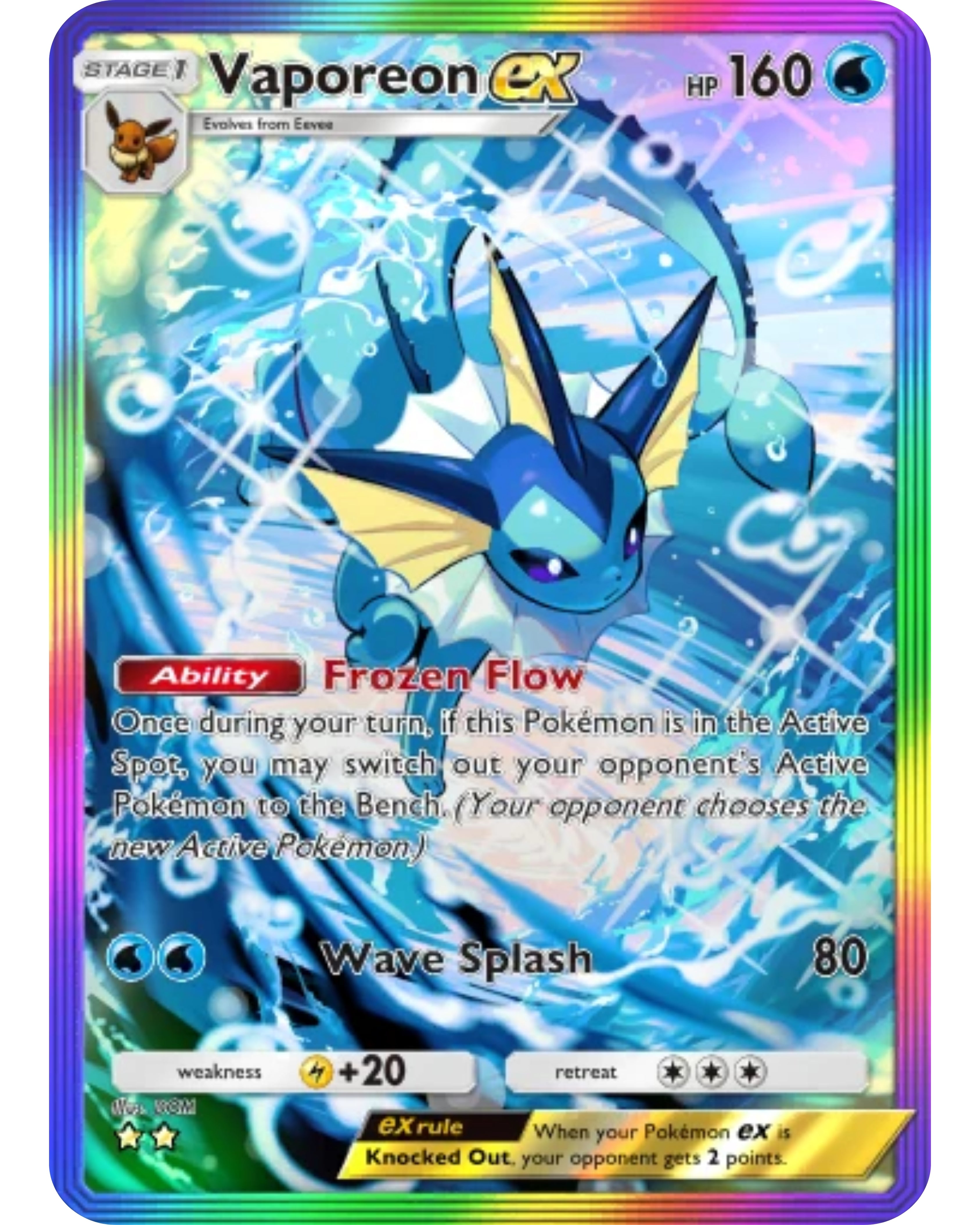 [ESP | ENG | 中文] ⭐️⭐️ Full Art 2- Vaporeon Ex | Pokémon TCG Pocket Trading
