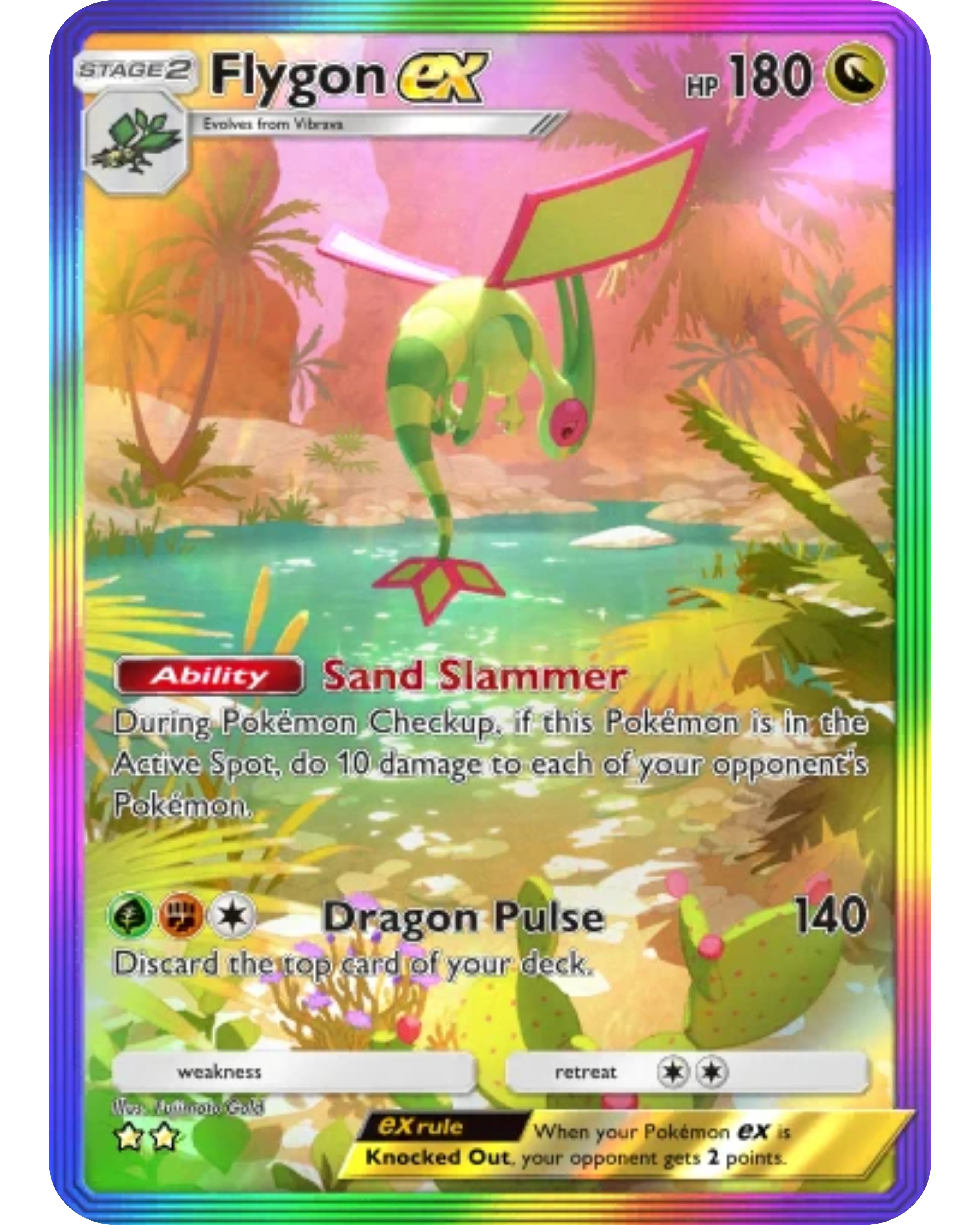 [ESP | ENG | 中文] ⭐️⭐️ Full Art 2- Flygon Ex | Pokémon TCG Pocket Trading