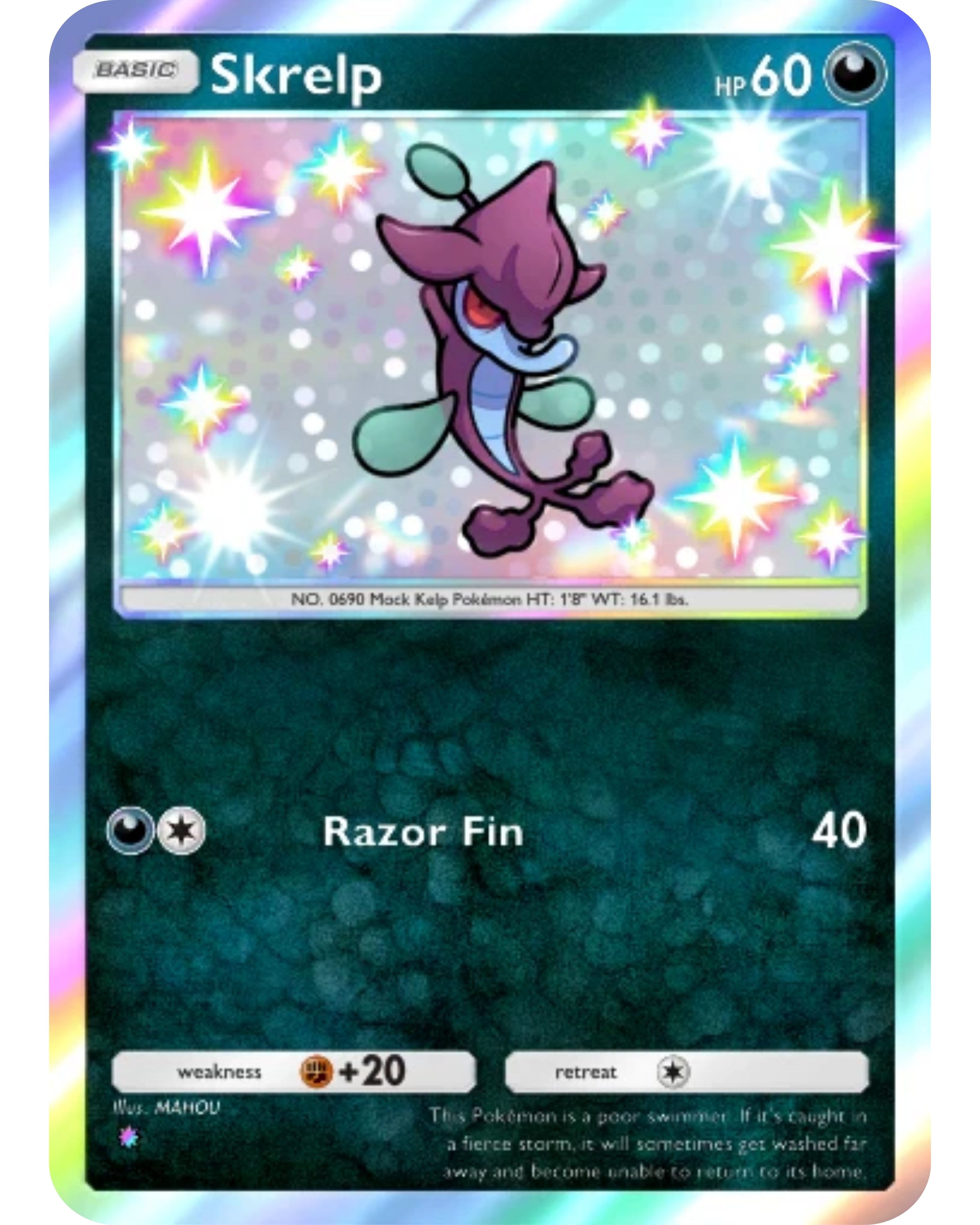 [ESP | ENG | 中文] ⭐️ 1 Star Shiny - Skrelp | Pokémon TCG Pocket Trading.