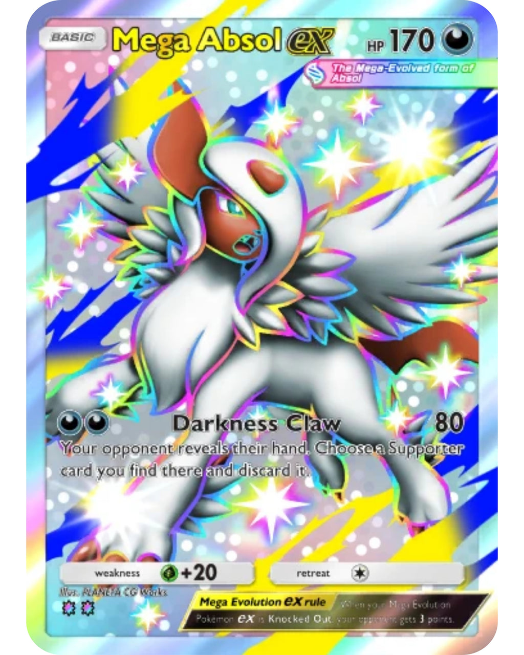 [ESP | ENG | 中文] ⭐️⭐️ 2 Star Shiny - Mega Absol Ex | Pokémon TCG Pocket Trading.