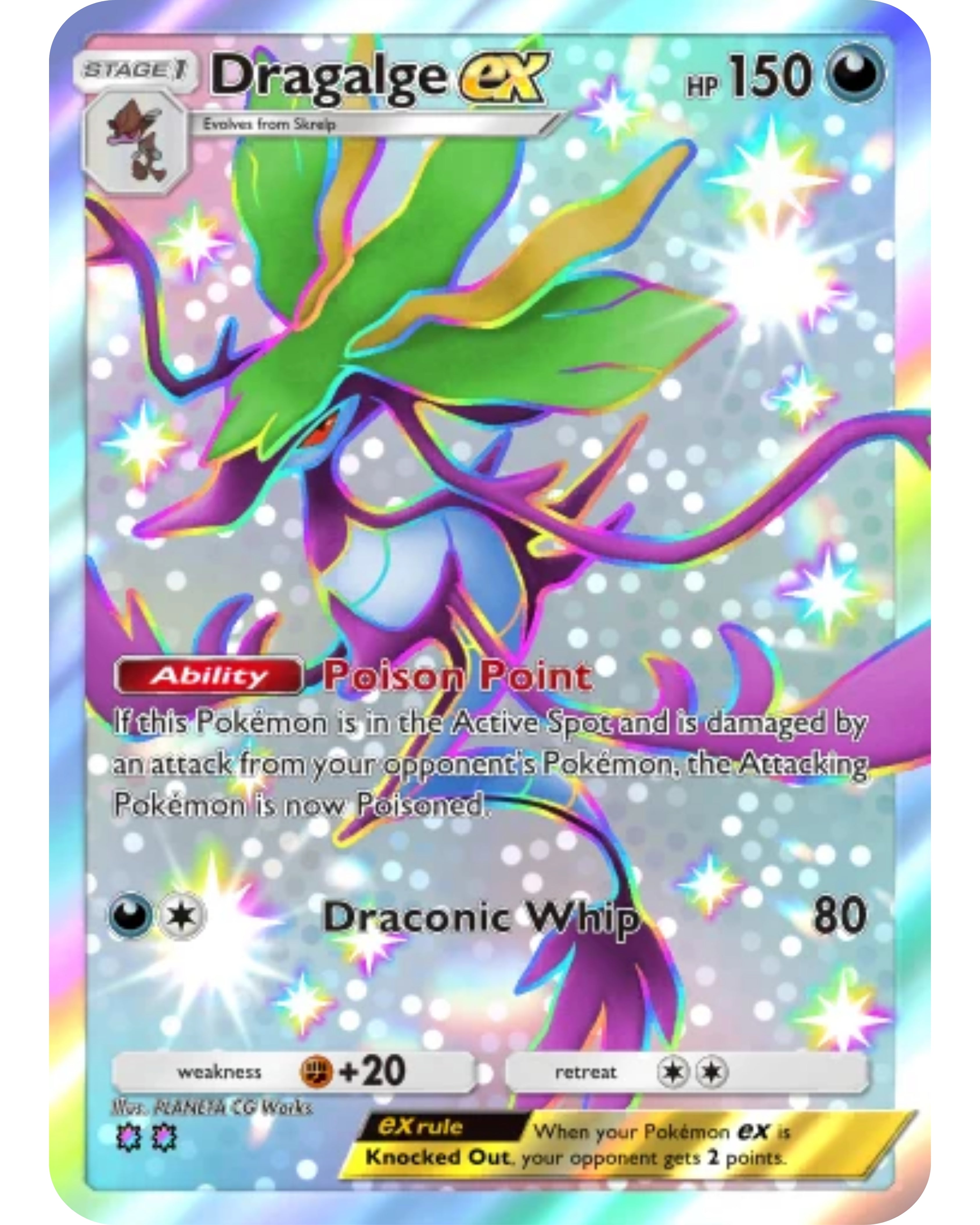[ESP | ENG | 中文] ⭐️⭐️ 2 Star Shiny - Dragalge Ex | Pokémon TCG Pocket Trading.