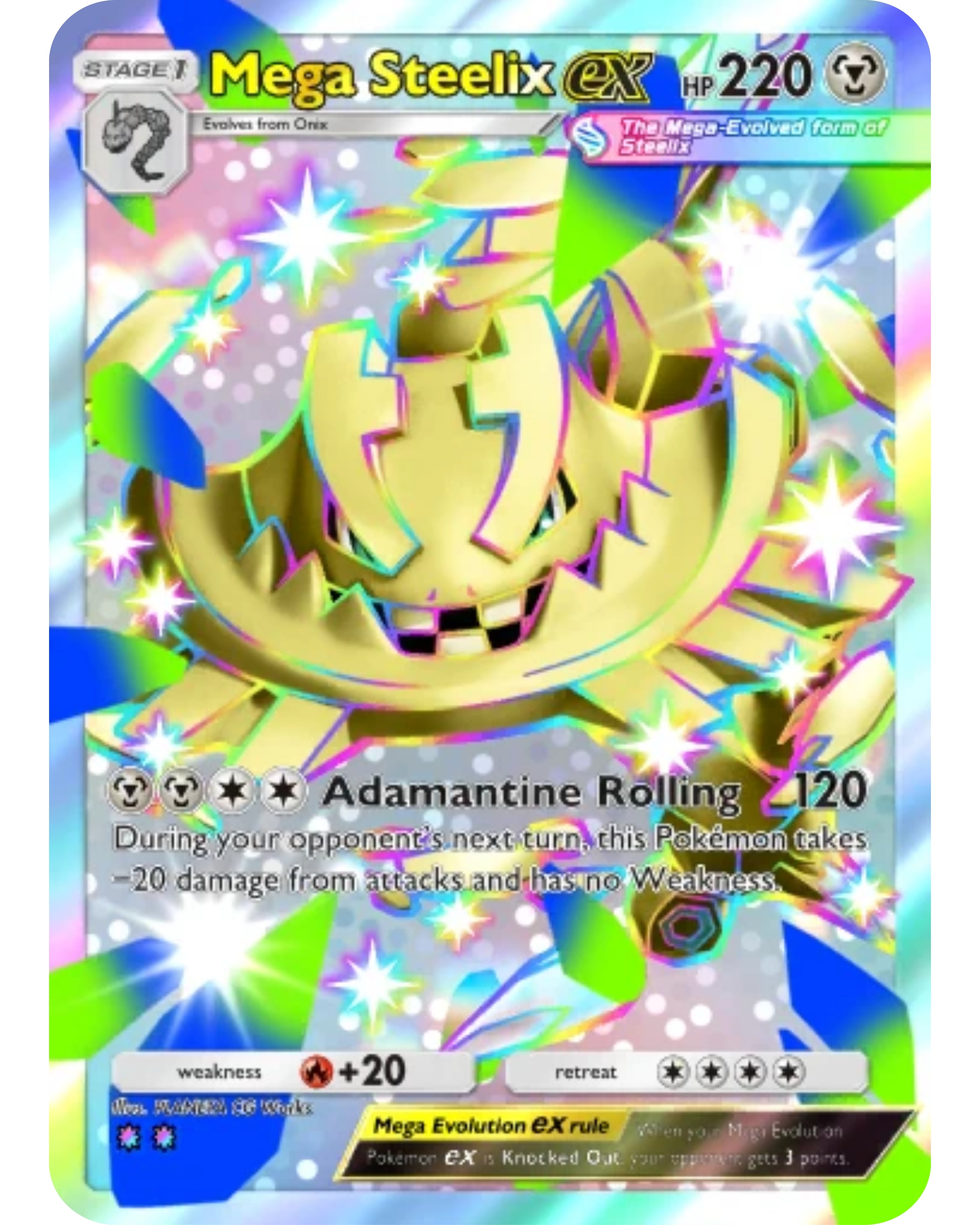 [ESP | ENG | 中文] ⭐️⭐️ 2 Star Shiny - Mega Steelix Ex | Pokémon TCG Pocket Trading.