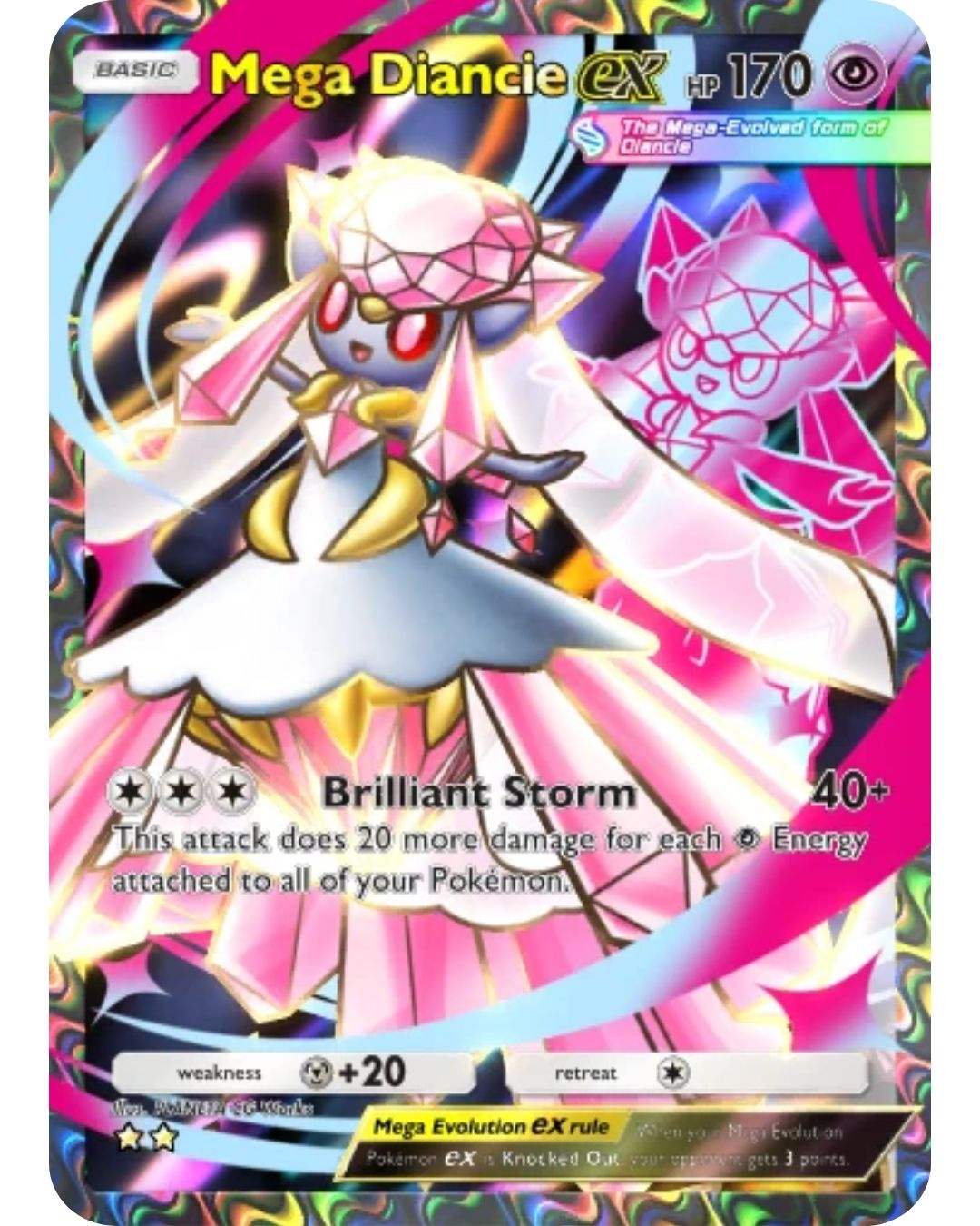 [ESP | ENG | 中文] ⭐️⭐️ 2 Star - Mega Diancie Ex | Pokémon TCG Pocket Trading.