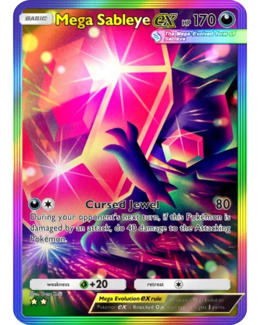 [ESP | ENG | 中文] ⭐️⭐️ 2 Star - Mega Sableye Ex Rainbow | Pokémon TCG Pocket Trading.