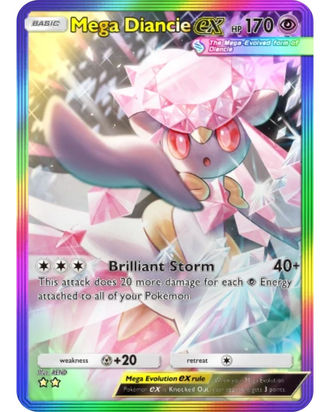 [ESP | ENG | 中文] ⭐️⭐️ 2 Star - Mega Diancie Ex Rainbow | Pokémon TCG Pocket Trading.