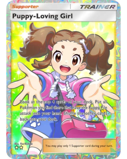 [ESP | ENG | 中文] ⭐️⭐️ Full Art 2- Puppy Loving Girl | Pokémon TCG Pocket Trading